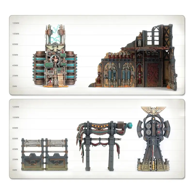 Set battlezone combat patrol battlezone terrain, warhammer 40k, games workshop, model 73-401